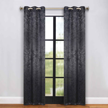 Leaves Room Darkening Grommet Blackout Curtain Panels. Set of 2