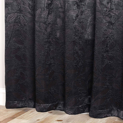 Leaves Room Darkening Washable Blackout Curtain Panels. Set of 2