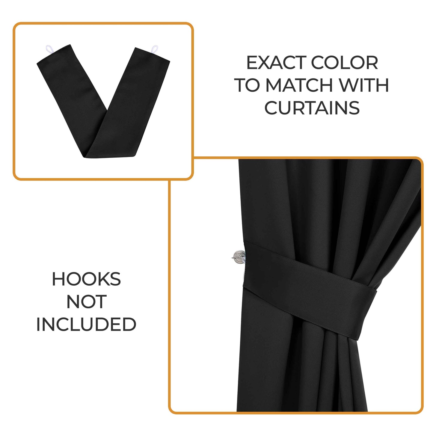 Classic Modern Solid Room Darkening Blackout Curtain Panels. Set of 2