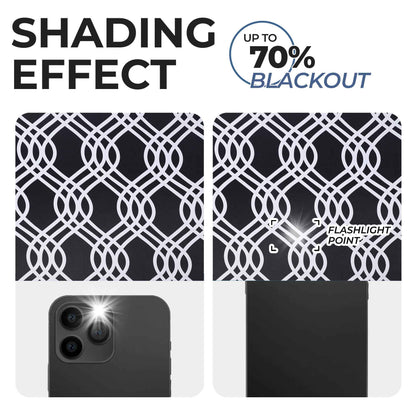 Ribbon Trellis Washable Room Darkening Blackout Curtains. Set of 2