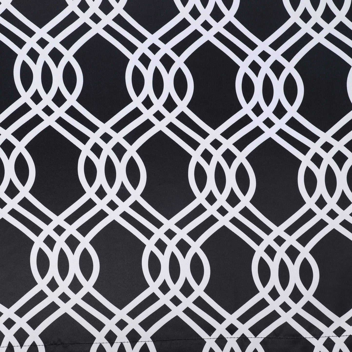 Ribbon Trellis Washable Room Darkening Blackout Curtains. Set of 2