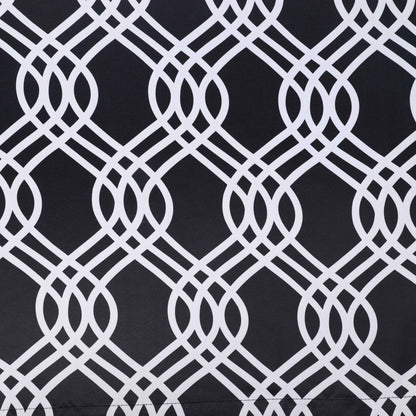Ribbon Trellis Washable Room Darkening Blackout Curtains. Set of 2