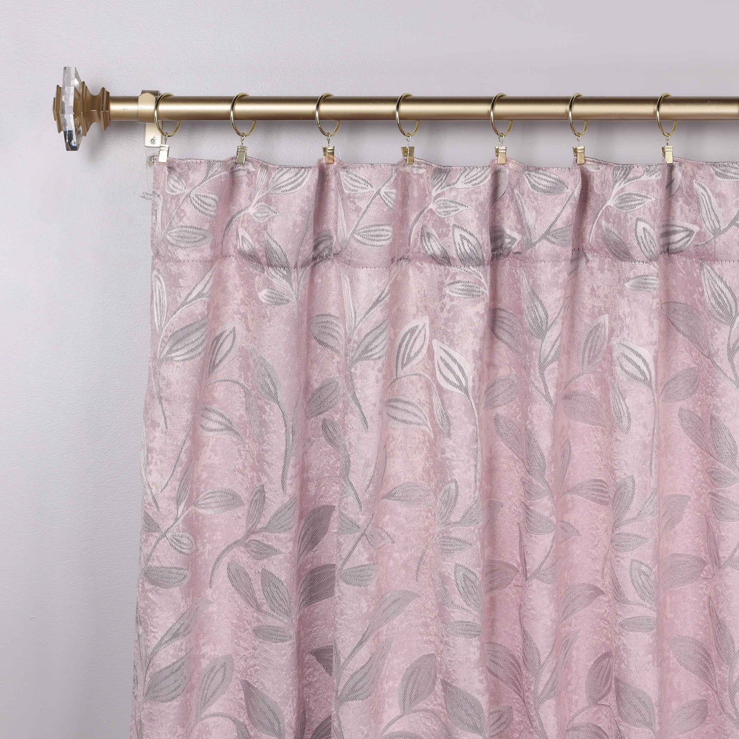 Leaves Room Darkening Back Tabs Blackout Curtain Panels. Set of 2