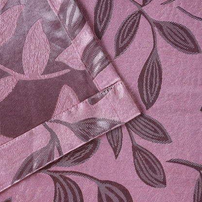 Leaves Machine Washable Room Darkening Blackout Curtains. Set of 2
