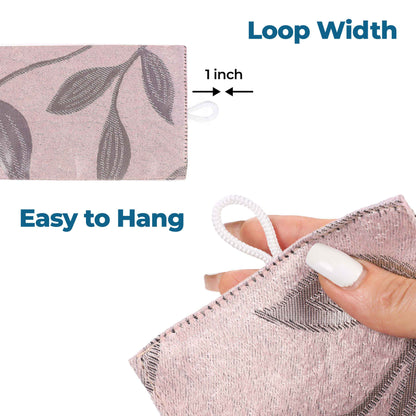 Leaves Room Darkening Washable Blackout Curtain Panels. Set of 2
