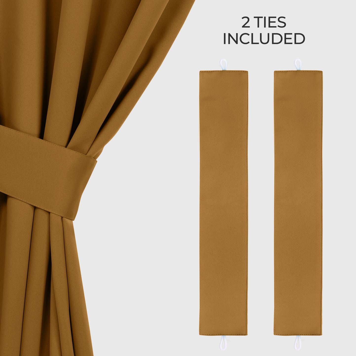 Classic Modern Solid Room Darkening Blackout Curtain Panels. Set of 2