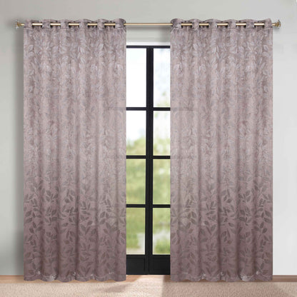 Leaves Room Darkening Grommet Blackout Curtain Panels. Set of 2