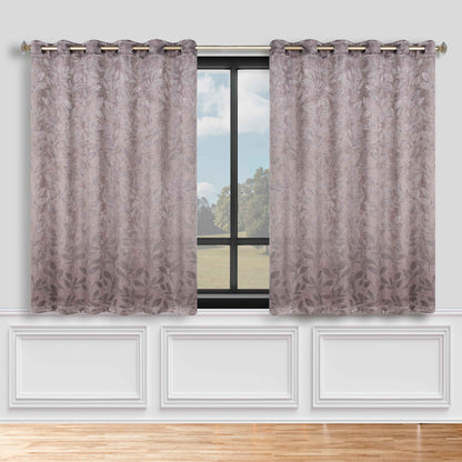 Leaves Room Darkening Grommet Blackout Curtain Panels. Set of 2