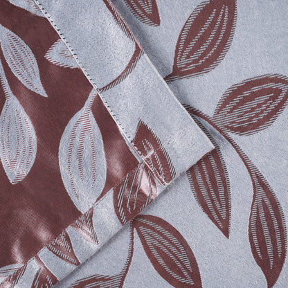 Leaves Machine Washable Room Darkening Blackout Curtains. Set of 2