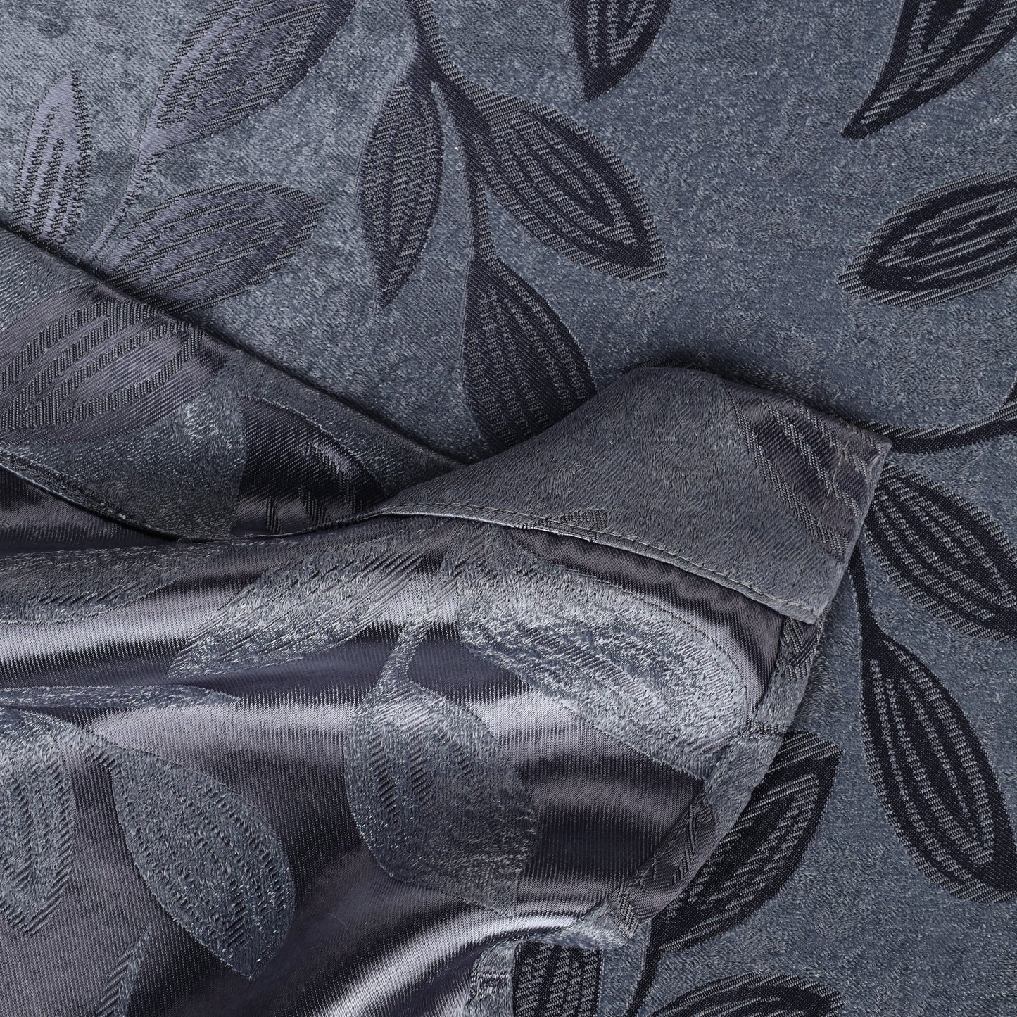 Leaves Room Darkening Washable Blackout Curtain Panels. Set of 2