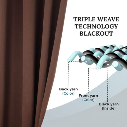 Solid Machine Washable Room Darkening Blackout Curtains. Set of 2