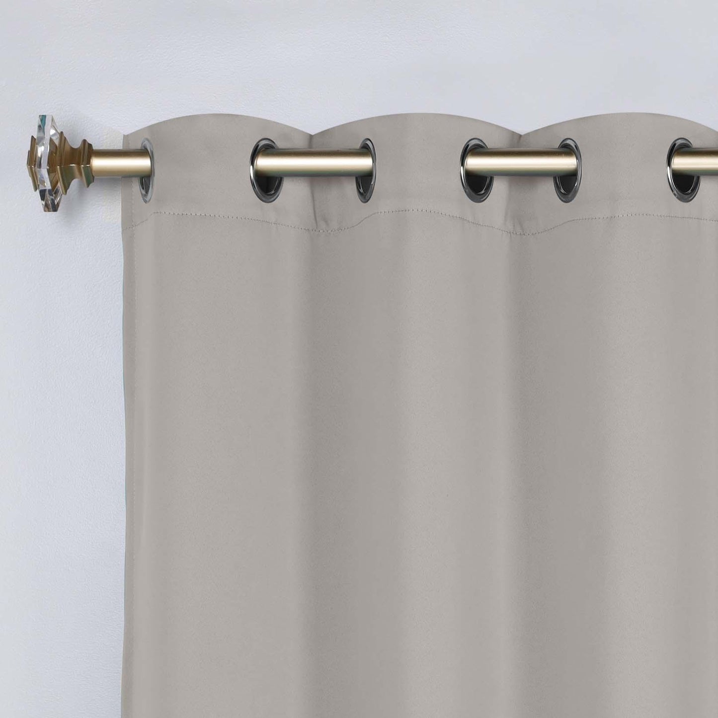 Classic Modern Solid Room Darkening Blackout Curtain Panels. Set of 2
