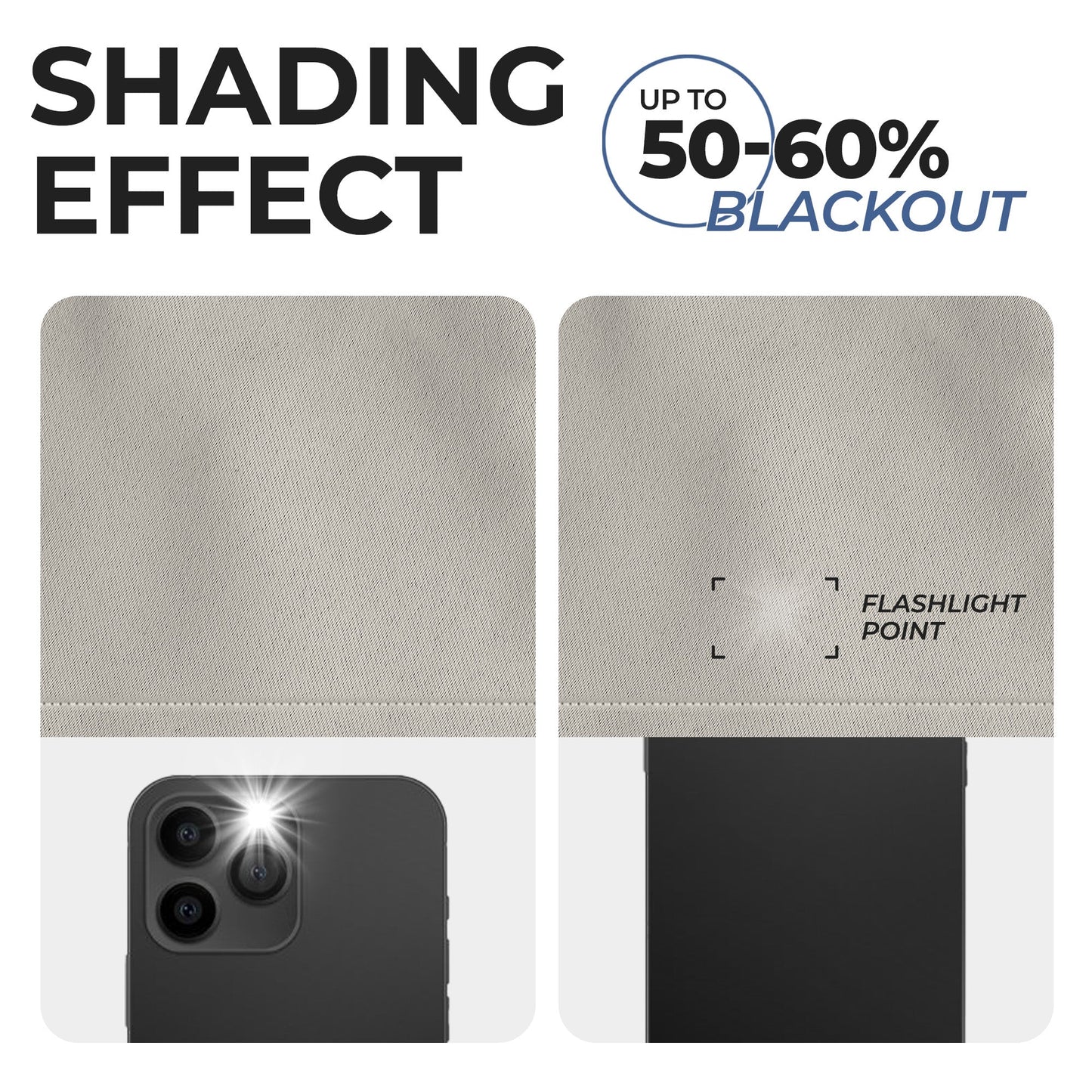 Solid Room Darkening Rod Pocket Blackout Curtain Panels. Set of 2