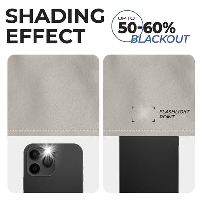 Solid Room Darkening Rod Pocket Blackout Curtain Panels. Set of 2