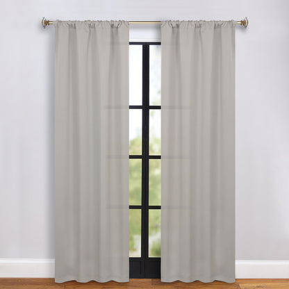 Solid Room Darkening Rod Pocket Blackout Curtain Panels. Set of 2