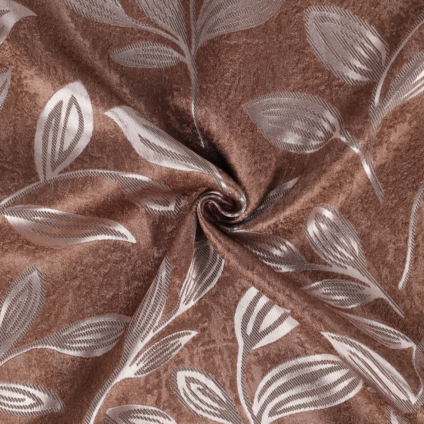 Leaves Room Darkening Washable Blackout Curtain Panels. Set of 2