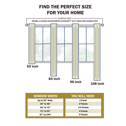 Solid Machine Washable Room Darkening Blackout Curtains. Set of 2
