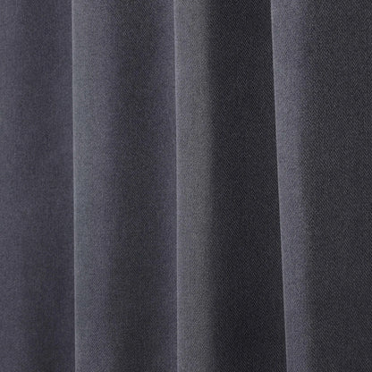Nyan 100% Blackout Machine Washable Grommet Curtains. Set of 2 Panels