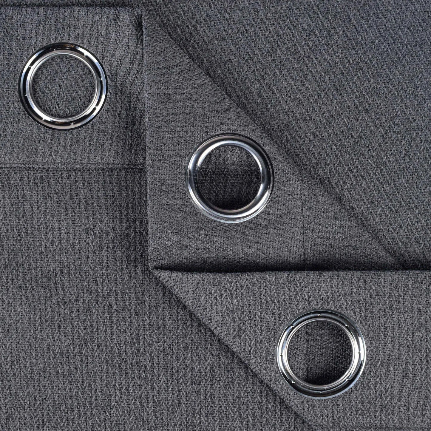 Nyan 100% Blackout Machine Washable Grommet Curtains. Set of 2 Panels