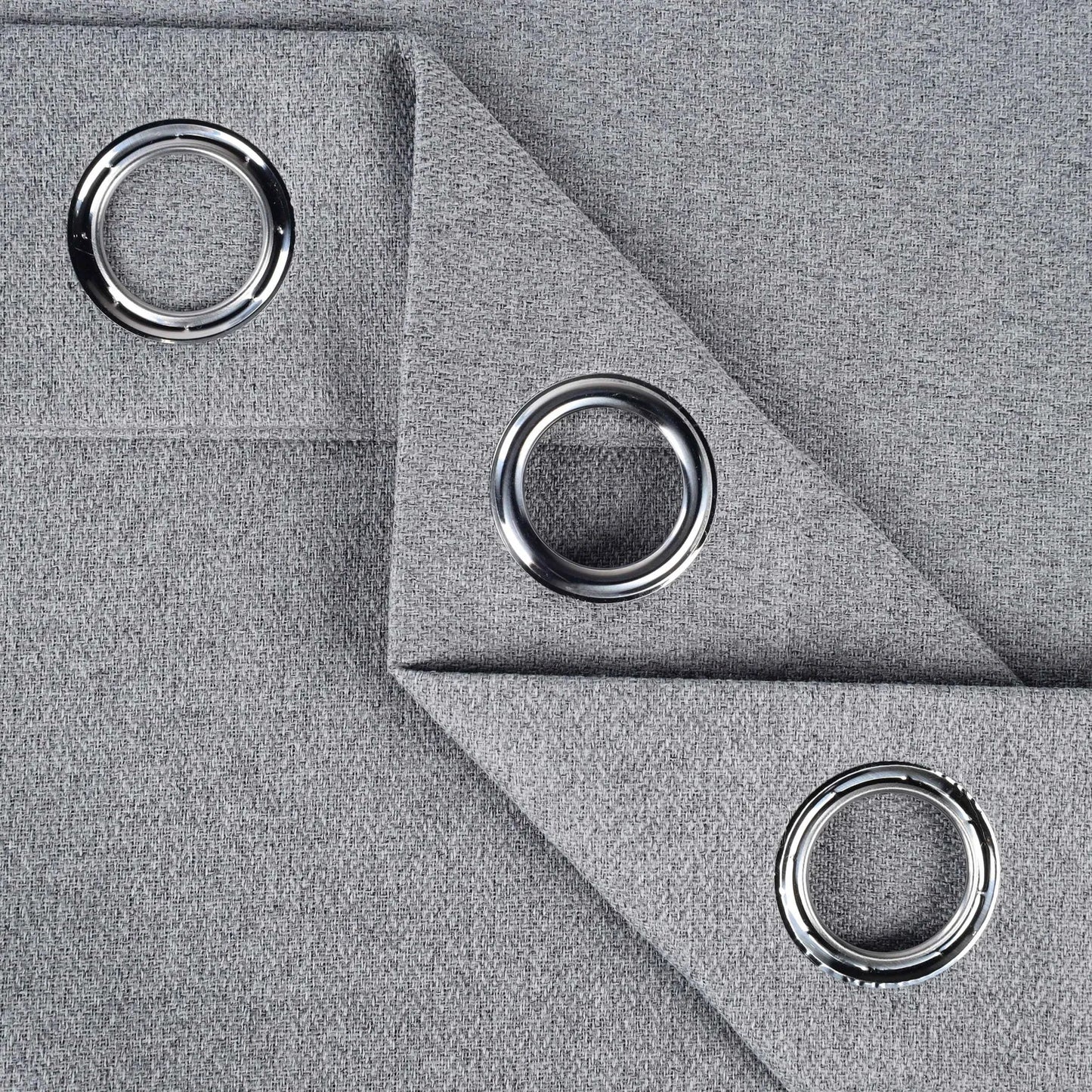 Nyan 100% Blackout Machine Washable Grommet Curtains. Set of 2 Panels