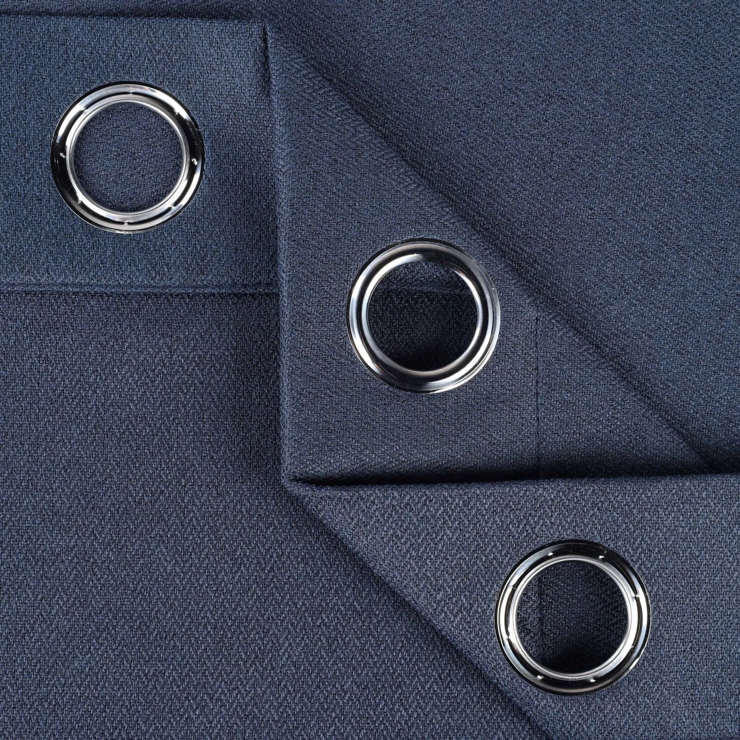Nyan 100% Blackout Machine Washable Grommet Curtains. Set of 2 Panels