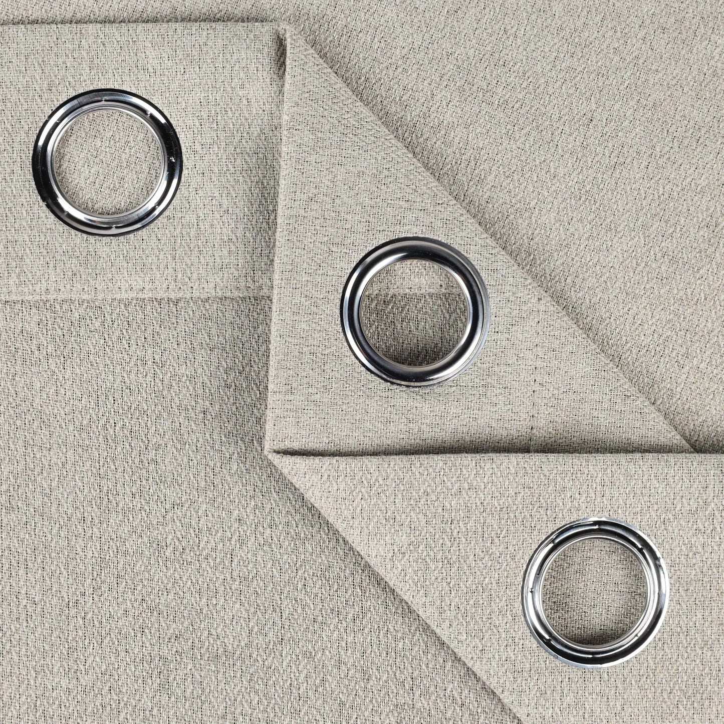 Nyan 100% Blackout Machine Washable Grommet Curtains. Set of 2 Panels