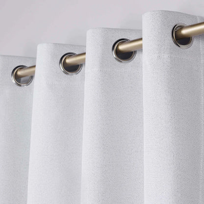 Nyan 100% Blackout Machine Washable Grommet Curtains. Set of 2 Panels