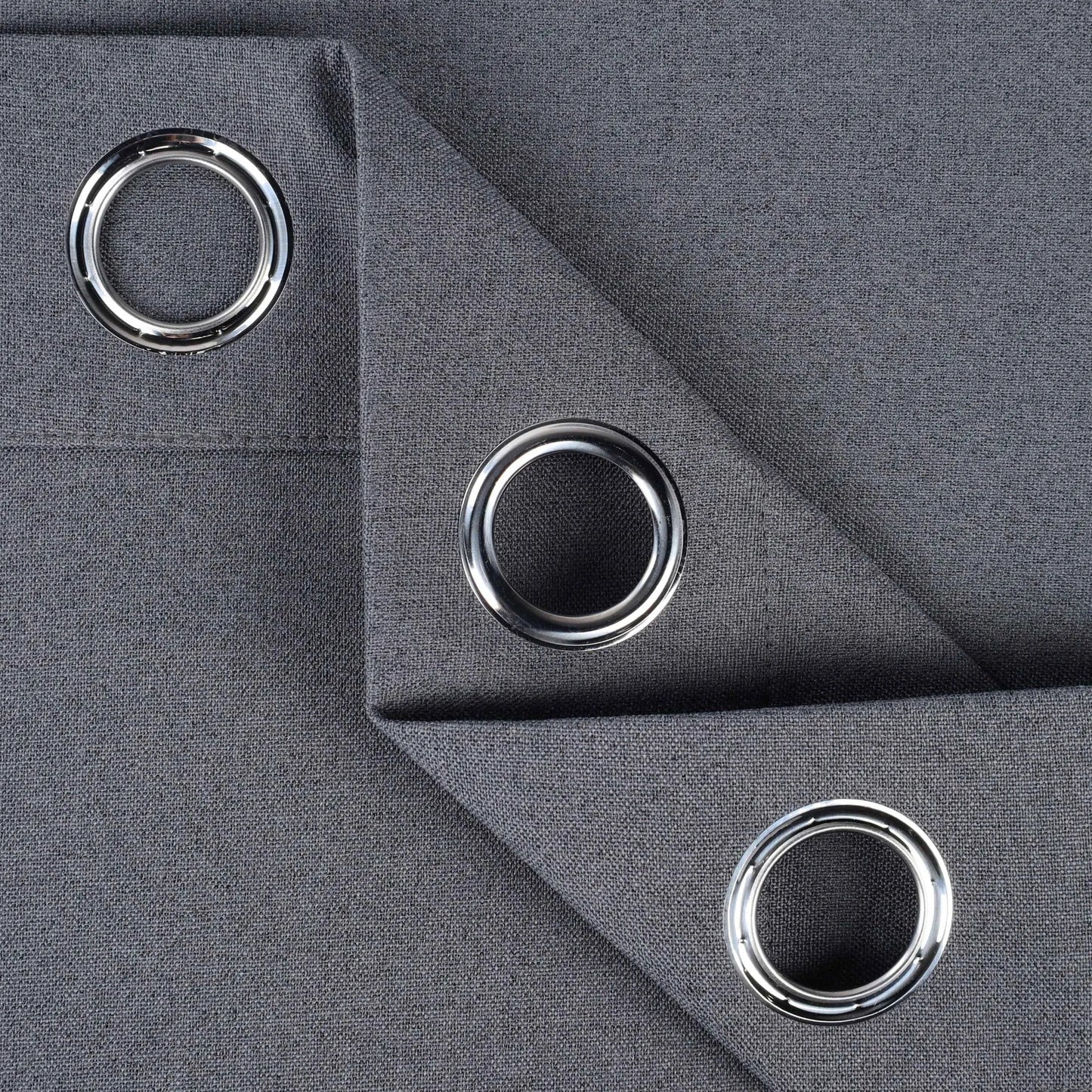 Neal 100% Blackout Machine Washable Grommet Curtains. Set of 2 Panels