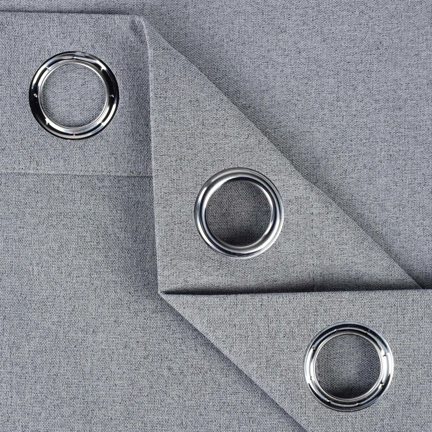 Neal 100% Blackout Machine Washable Grommet Curtains. Set of 2 Panels