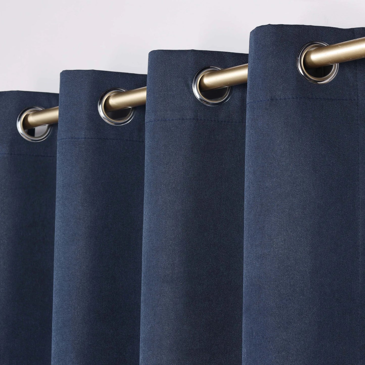 Neal 100% Blackout Machine Washable Grommet Curtains. Set of 2 Panels