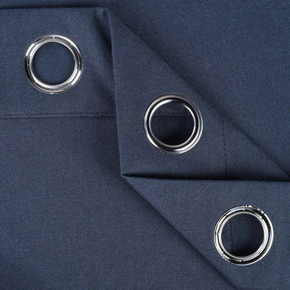 Neal 100% Blackout Machine Washable Grommet Curtains. Set of 2 Panels