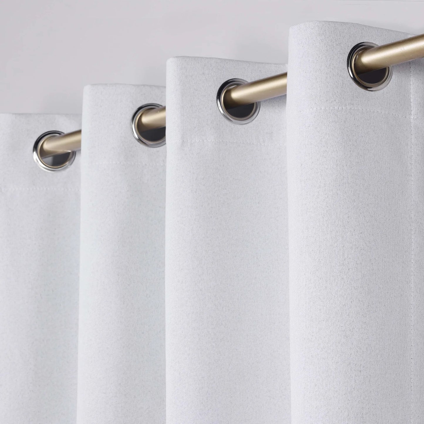 Neal 100% Blackout Machine Washable Grommet Curtains. Set of 2 Panels