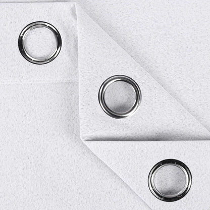 Neal 100% Blackout Machine Washable Grommet Curtains. Set of 2 Panels