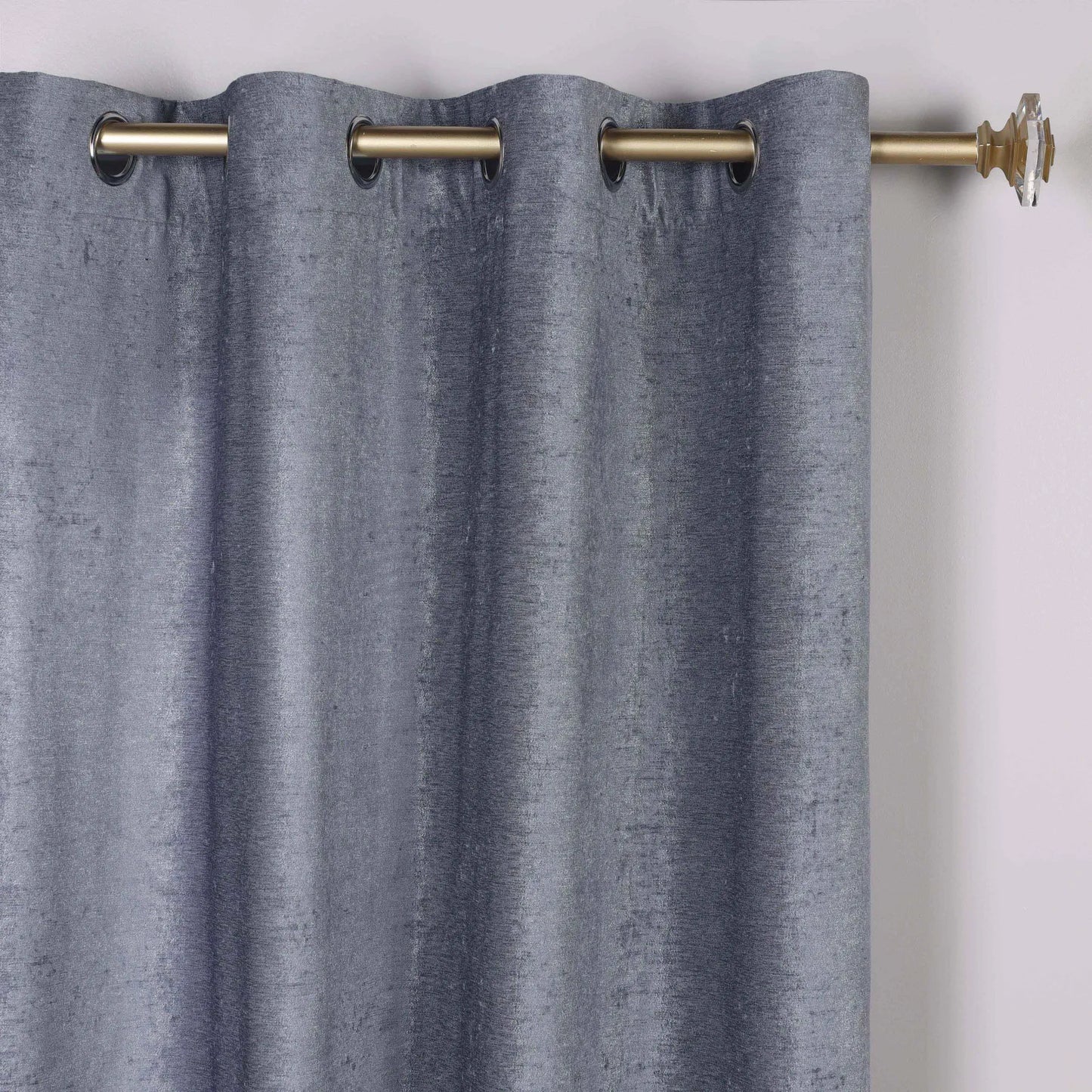 Noor Semi-Blackout Chenille Washable Grommet Curtains. Set of 2 Panels