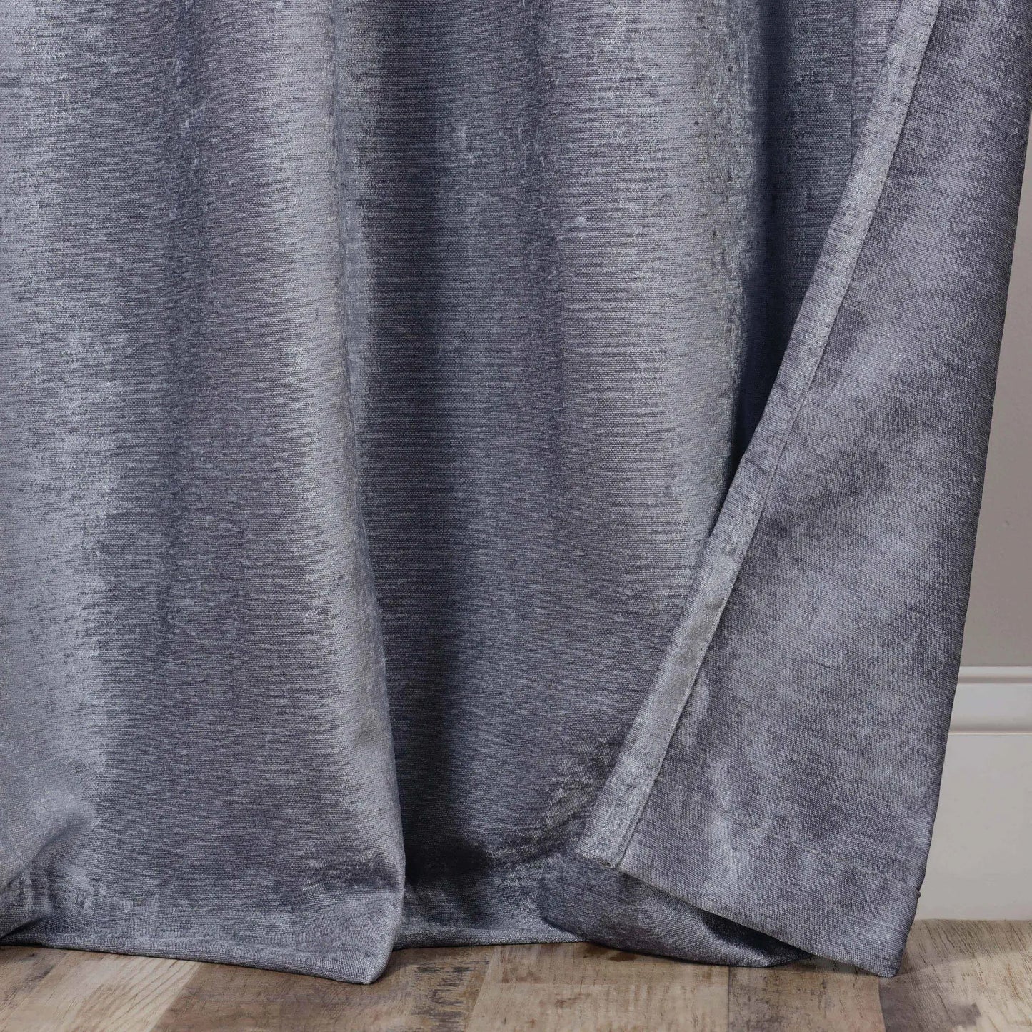 Noor Semi-Blackout Chenille Washable Grommet Curtains. Set of 2 Panels