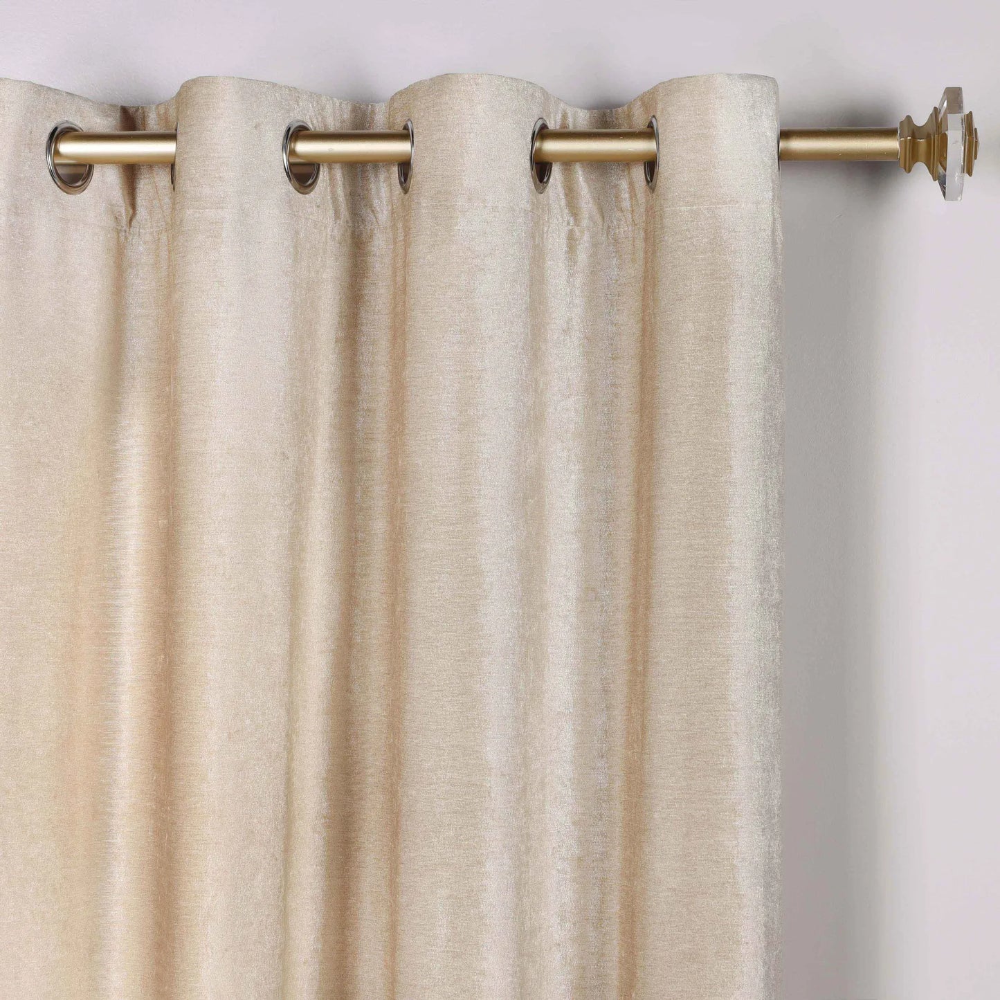 Noor Semi-Blackout Chenille Washable Grommet Curtains. Set of 2 Panels