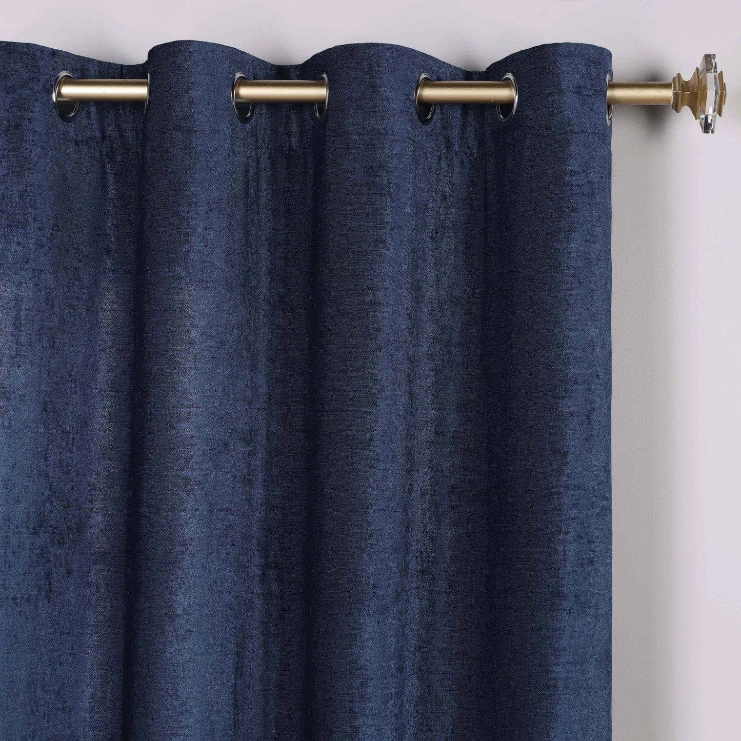 Noor Semi-Blackout Chenille Washable Grommet Curtains. Set of 2 Panels