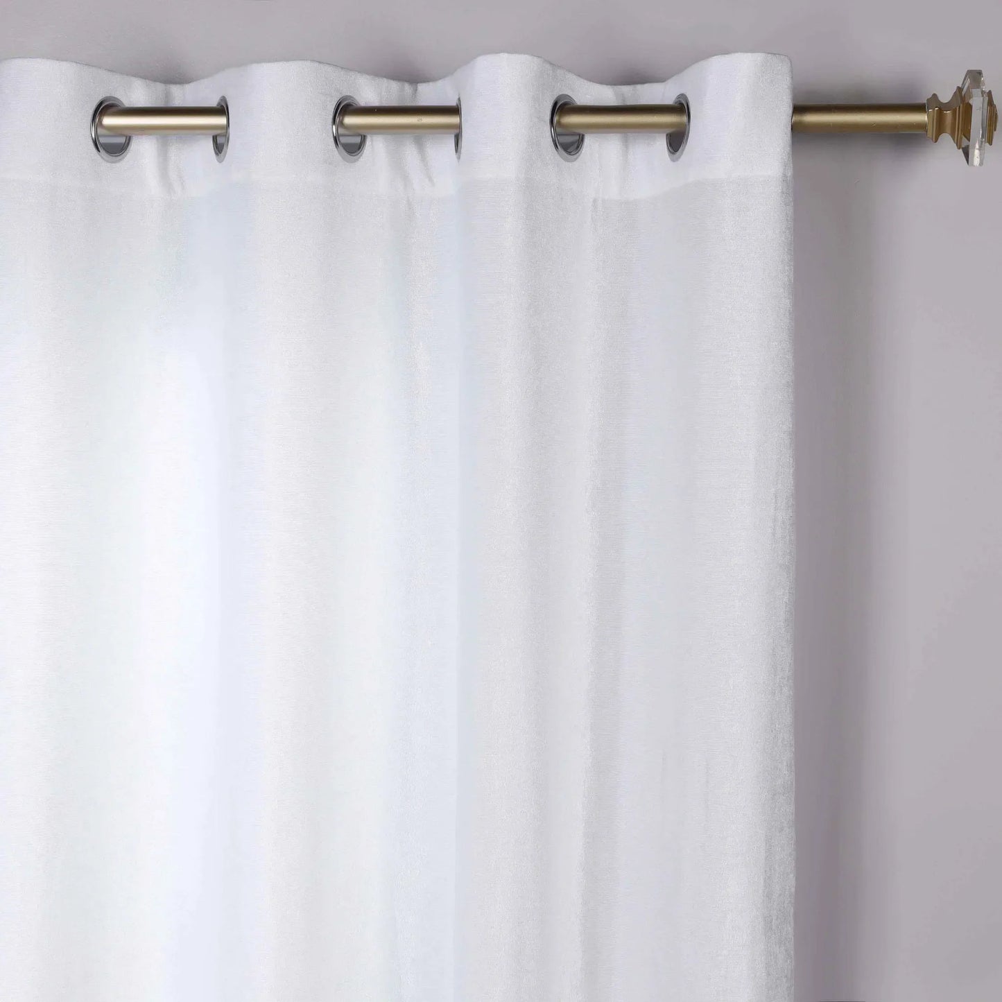Noor Semi-Blackout Chenille Washable Grommet Curtains. Set of 2 Panels