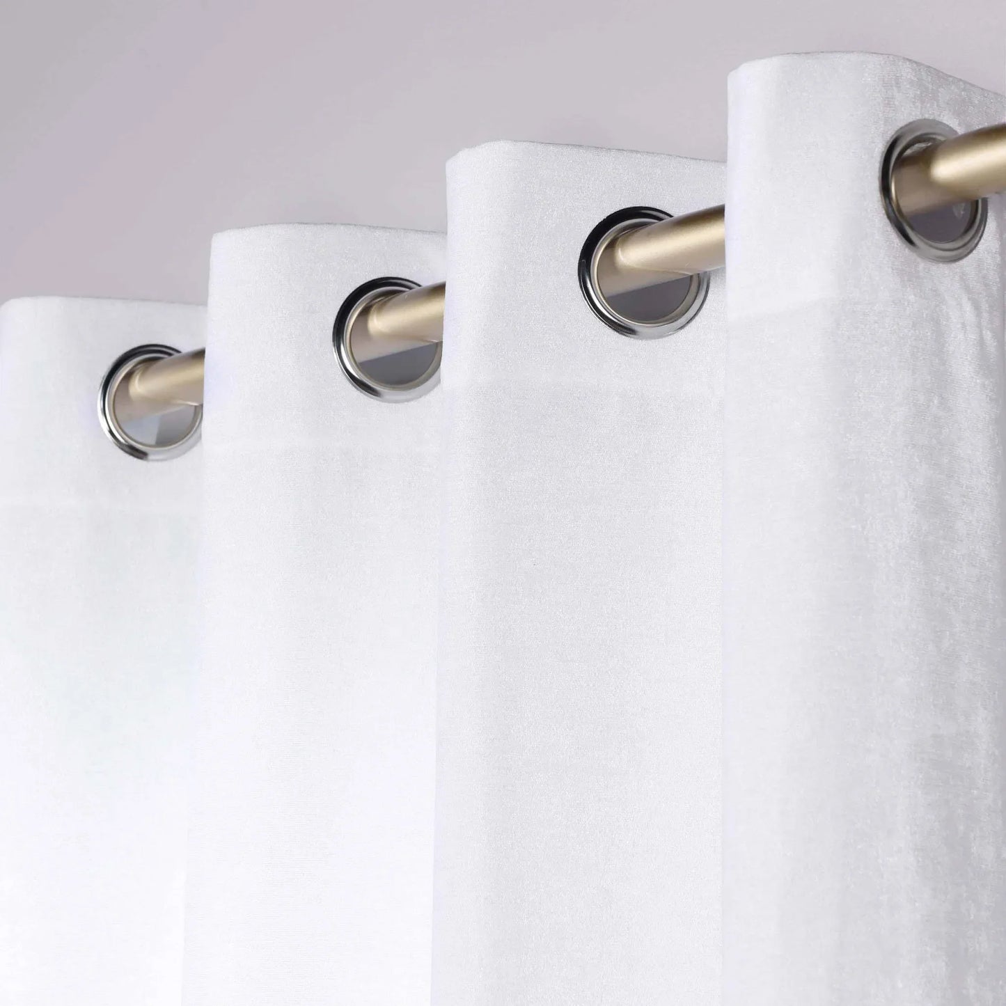 Noor Semi-Blackout Chenille Washable Grommet Curtains. Set of 2 Panels