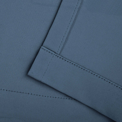 Classic Modern Solid Room Darkening Blackout Curtain Panels. Set of 2
