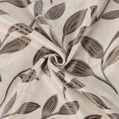 Leaves Room Darkening Washable Blackout Curtain Panels. Set of 2