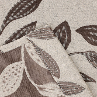 Leaves Room Darkening Washable Blackout Curtain Panels. Set of 2