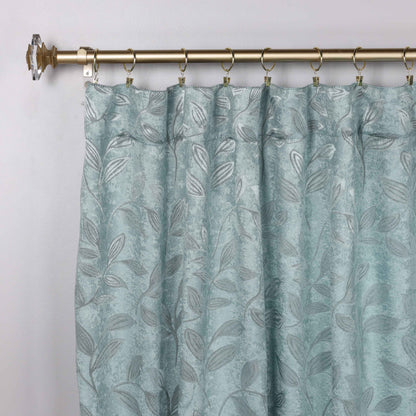 Leaves Room Darkening Back Tabs Blackout Curtain Panels. Set of 2