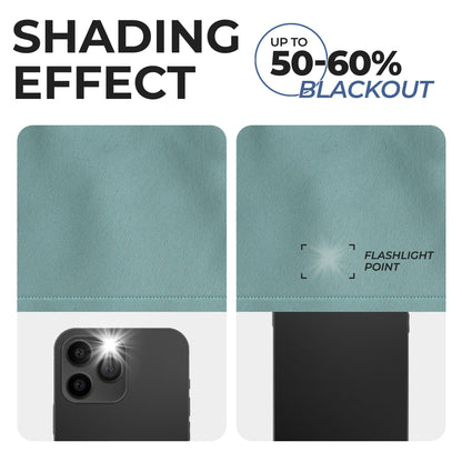 Solid Room Darkening Rod Pocket Blackout Curtain Panels. Set of 2
