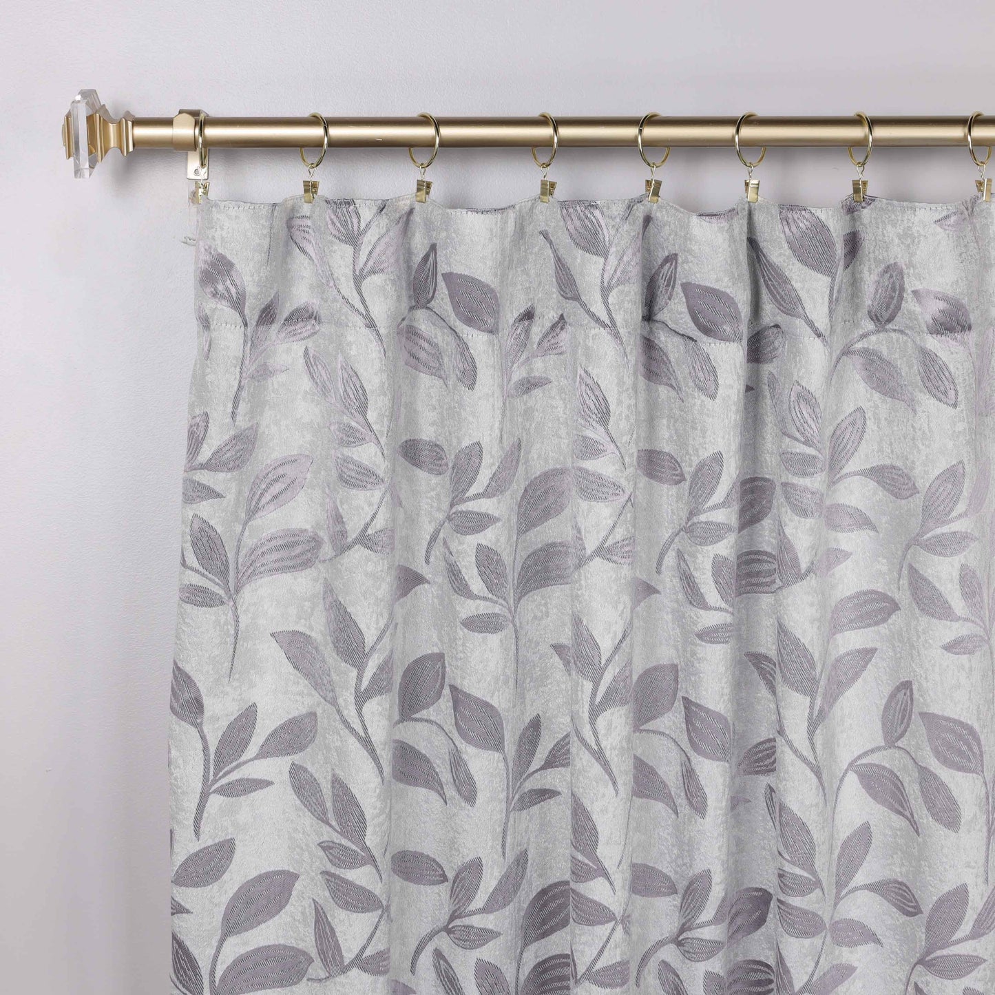 Leaves Room Darkening Back Tabs Blackout Curtain Panels. Set of 2
