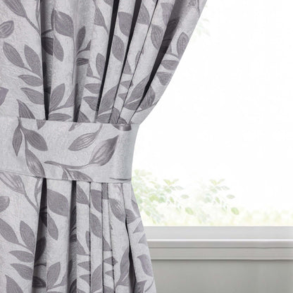 Leaves Room Darkening Washable Blackout Curtain Panels. Set of 2