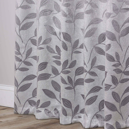 Leaves Room Darkening Washable Blackout Curtain Panels. Set of 2