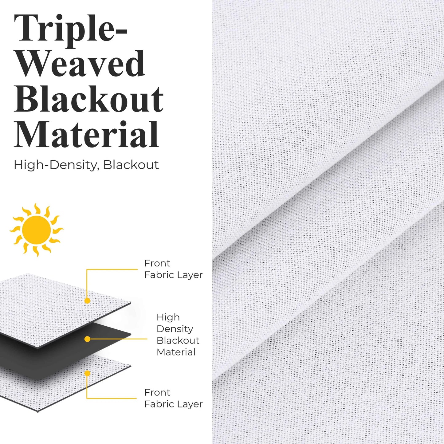 Neal 100% Blackout Machine Washable Grommet Curtains. Set of 2 Panels