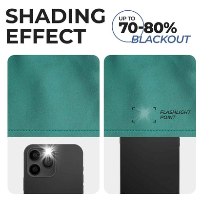 Solid Machine Washable Room Darkening Blackout Curtains. Set of 2