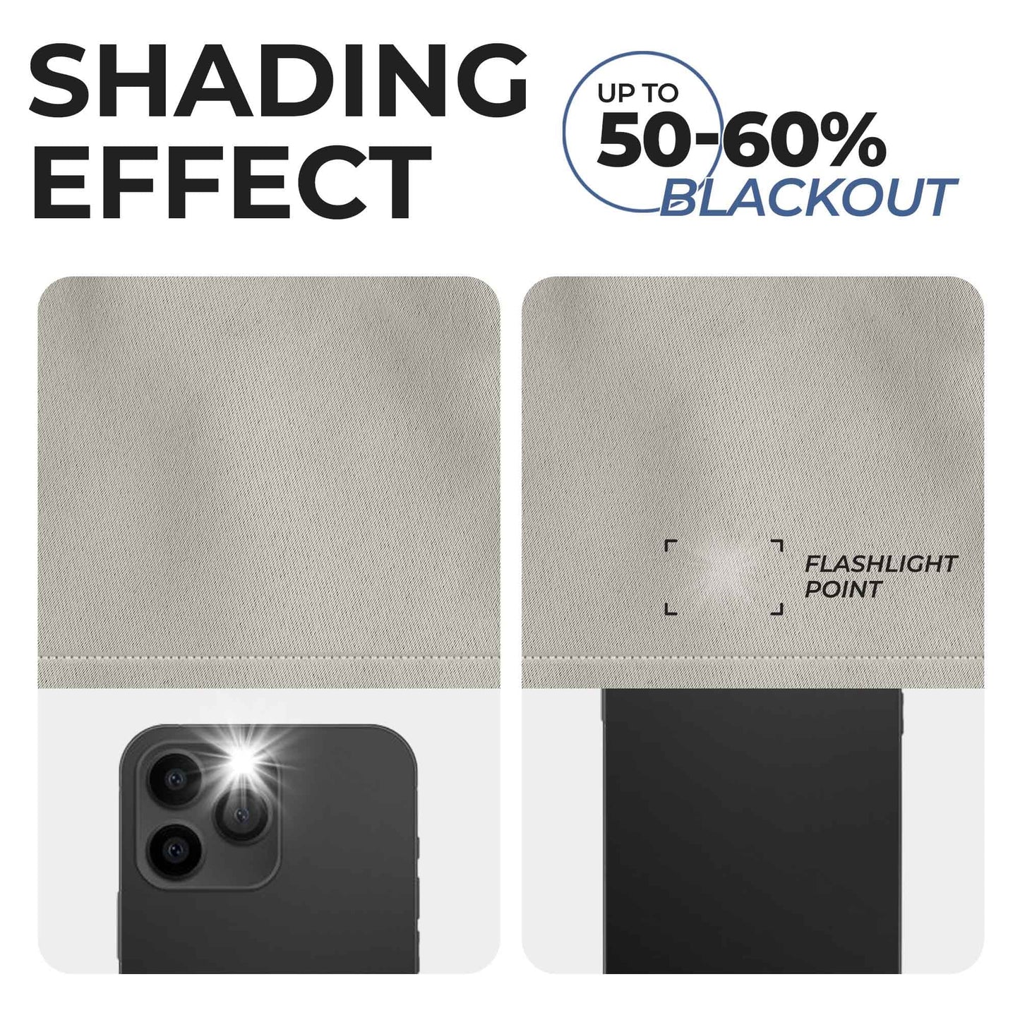 Solid Machine Washable Room Darkening Blackout Curtains. Set of 2